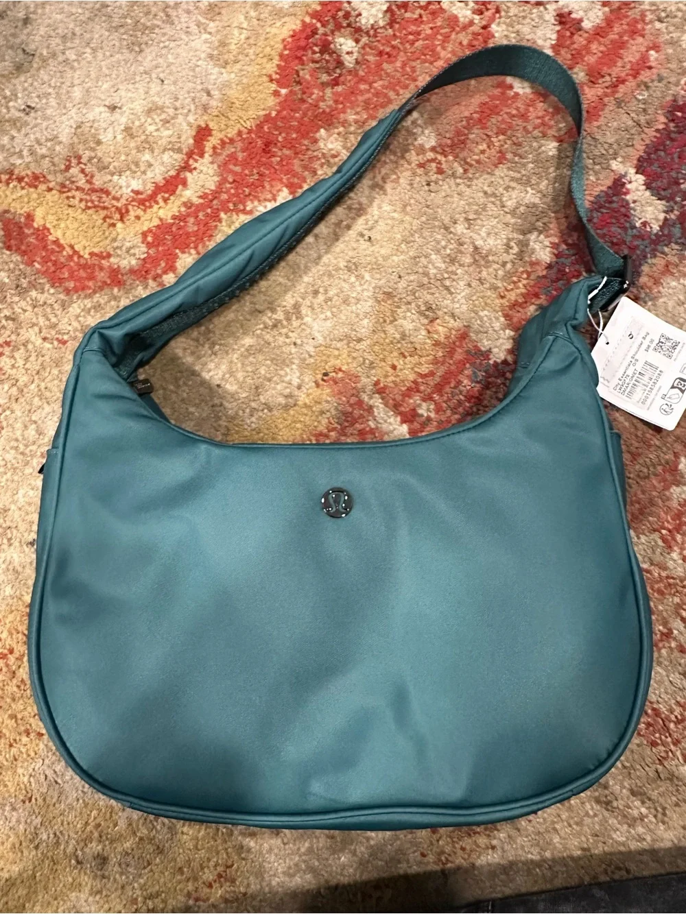 Lululemon City Essentials Shoulder Bag in teal, O/S